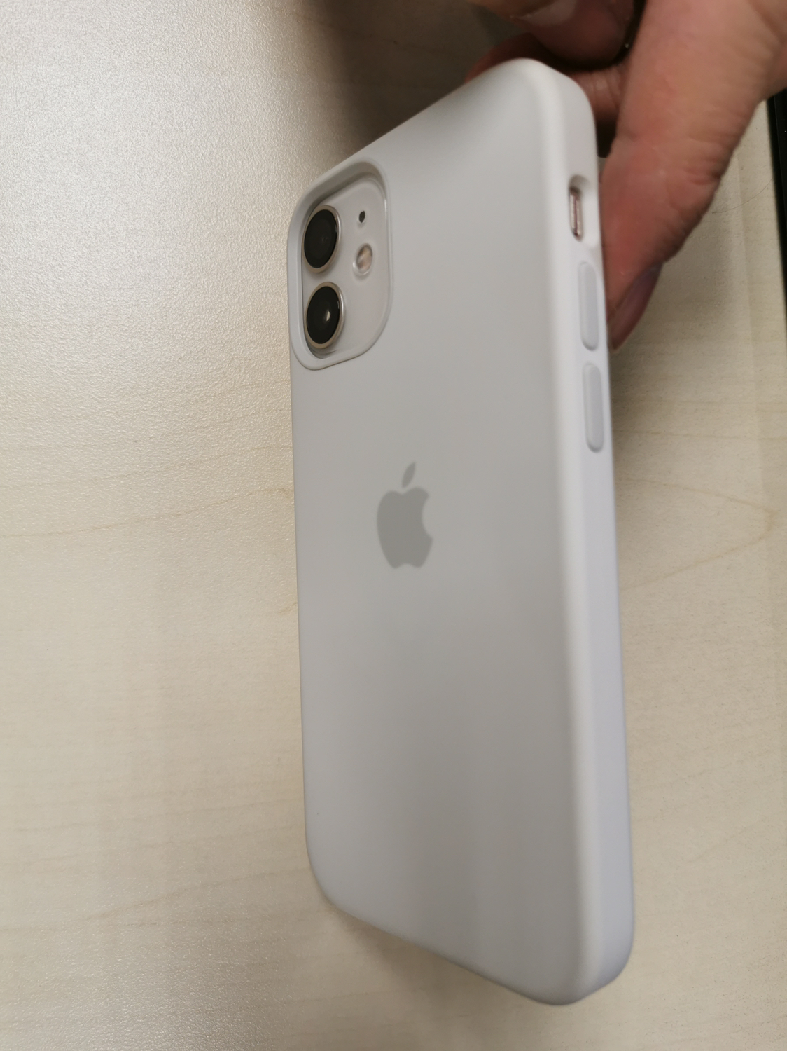 apple 原装 iphone 12 mini magsafe硅胶外壳 白色 12 mini专用手机壳