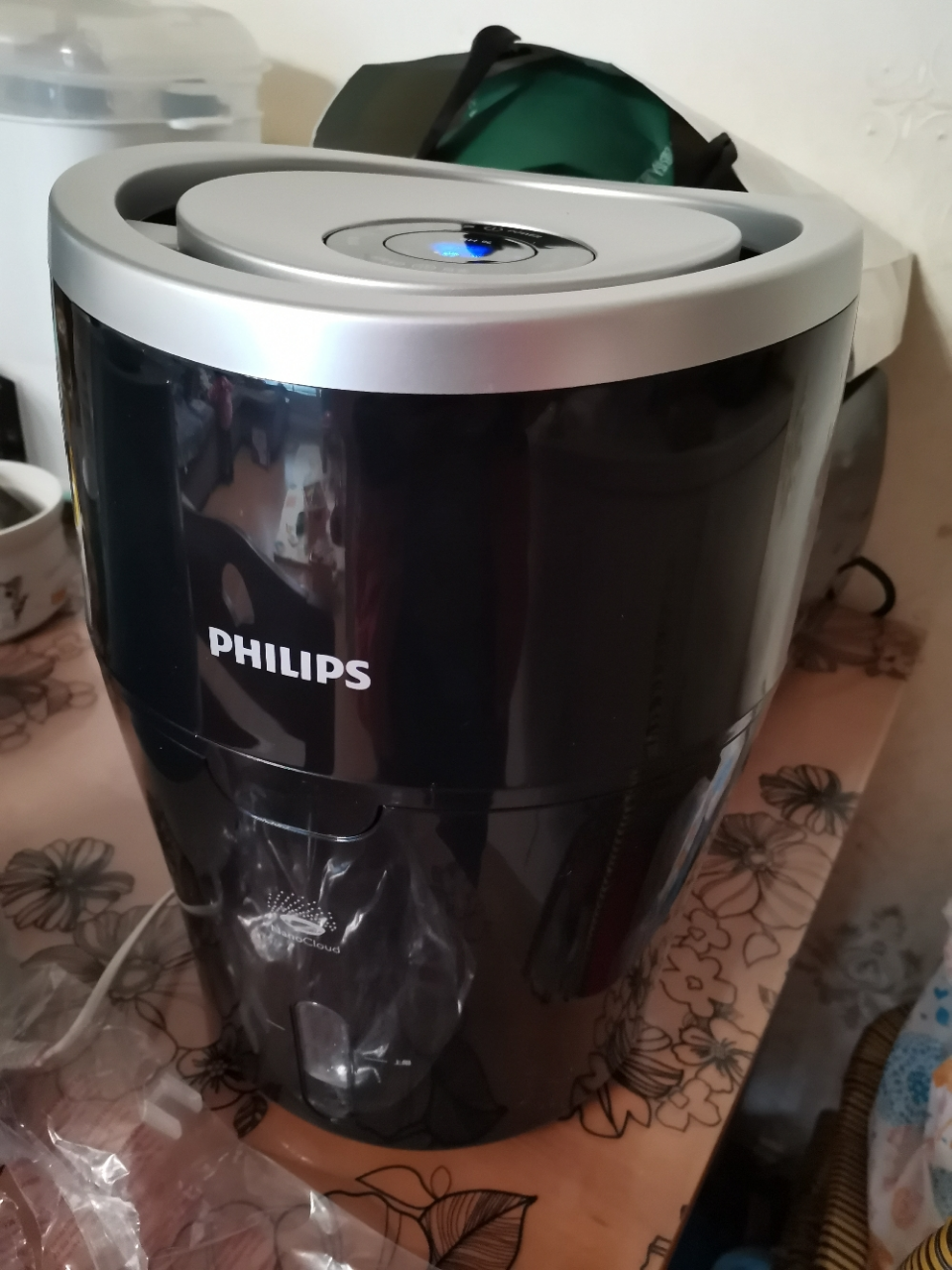 飞利浦 加湿器上加水自动湿度设置湿度数显 纳米无雾恒湿 卧室办公室