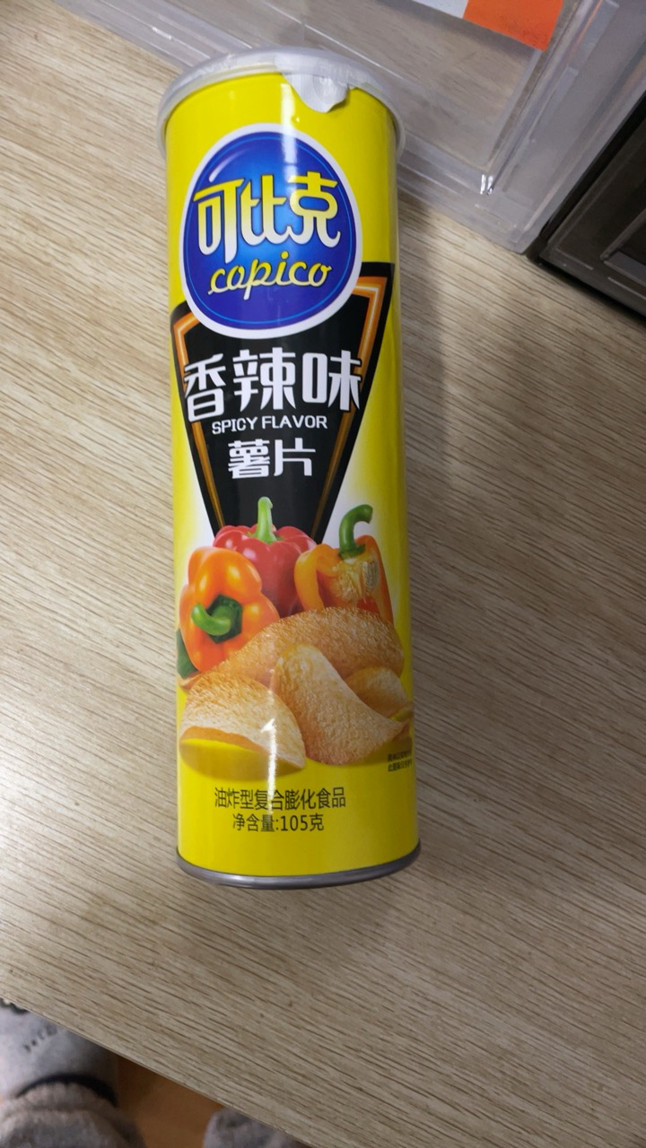可比克 膨化食品 香辣味薯片105g(休闲零食)晒单图
