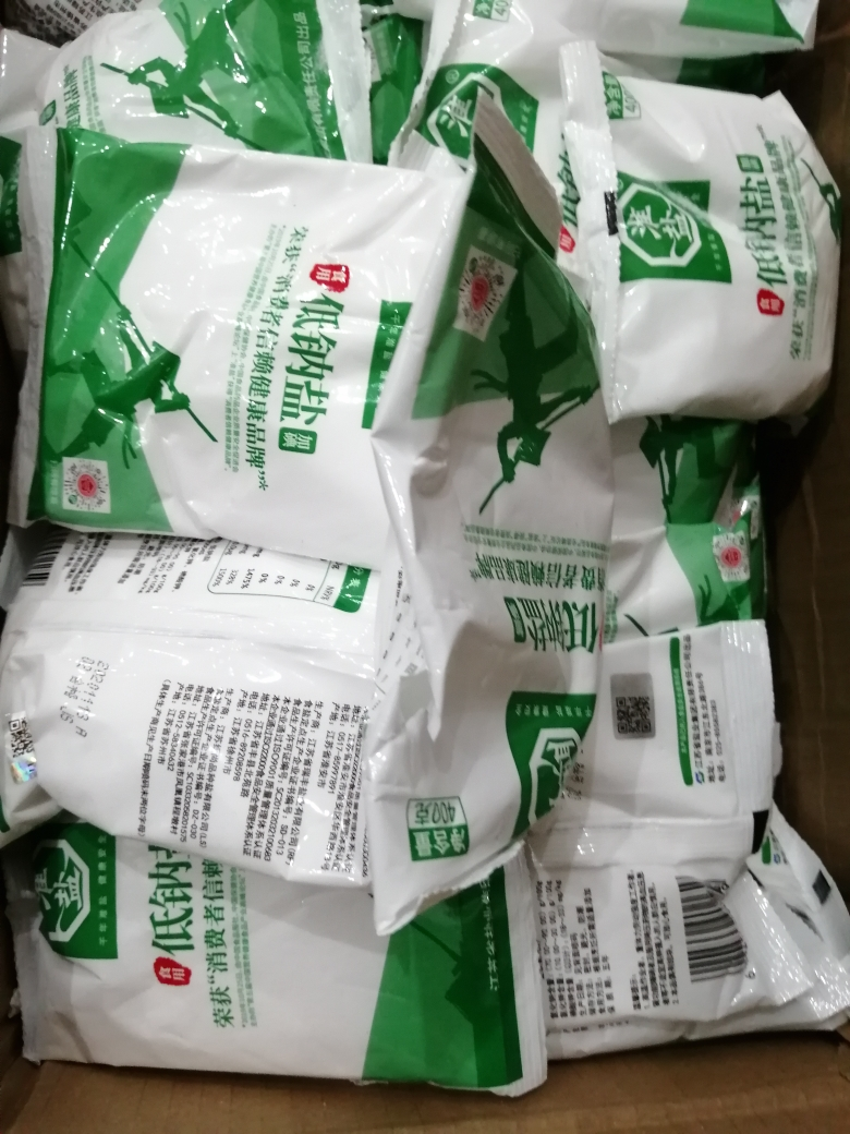 淮盐低钠食用盐400gx50袋整箱装 加碘盐补碘盐含碘有碘盐家用细盐晒单