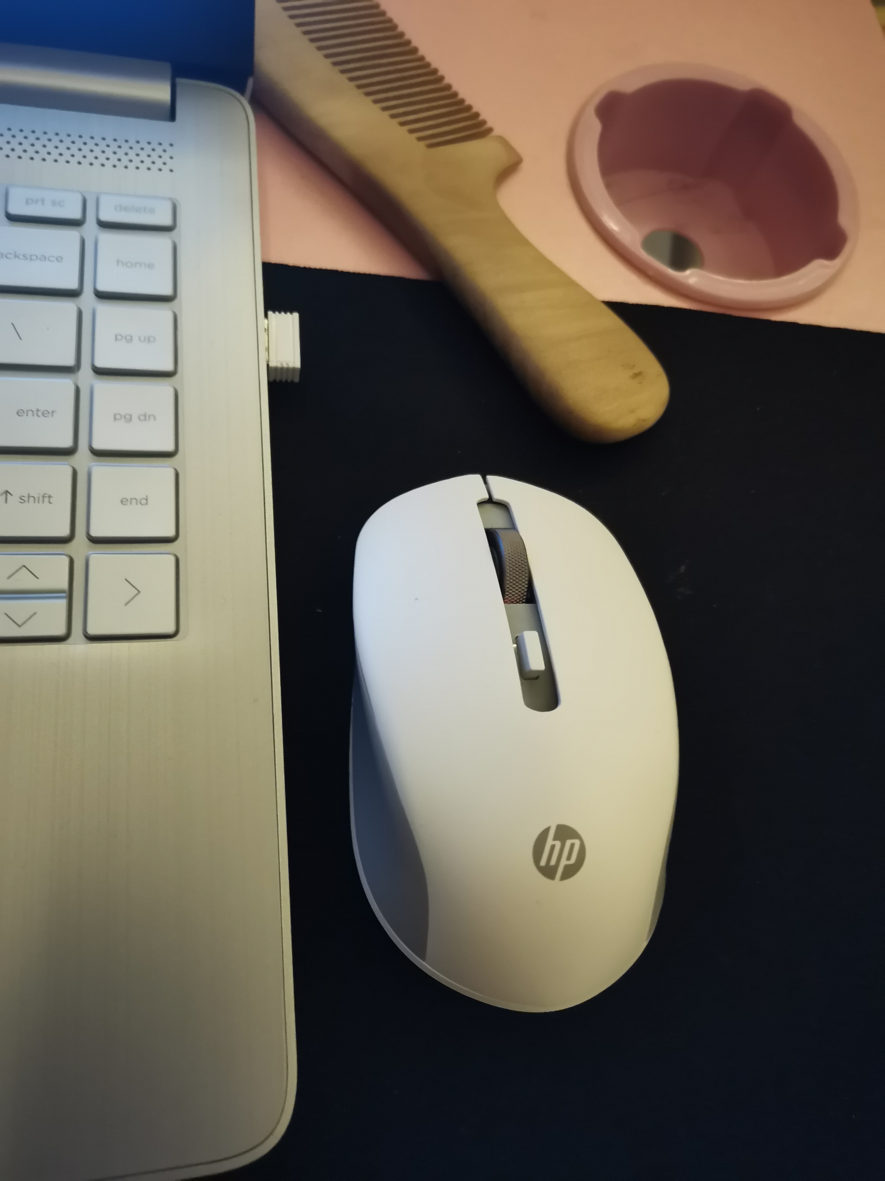 惠普(hp) s1000 plus 无线鼠标 台式电脑办公笔记本家用无线鼠标 白色