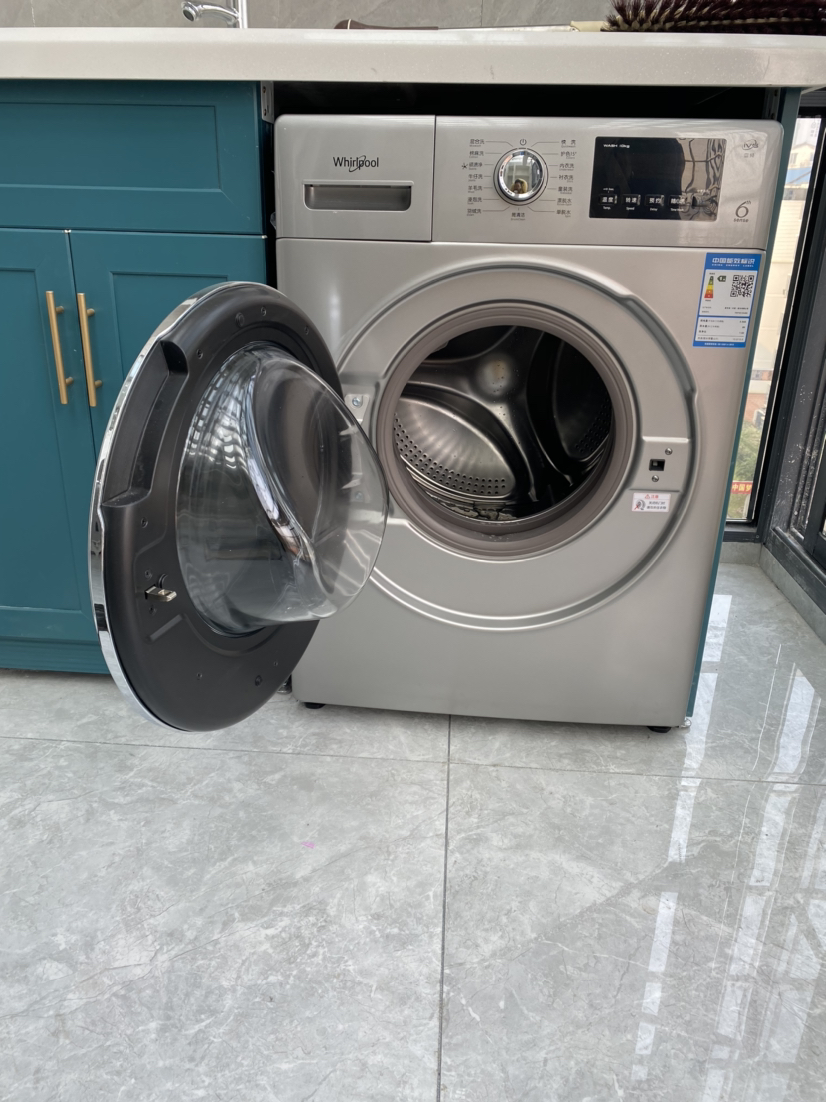 惠而浦(whirlpool) 10公斤大容量滚筒洗衣机全自动 顽渍净 高温桶自洁