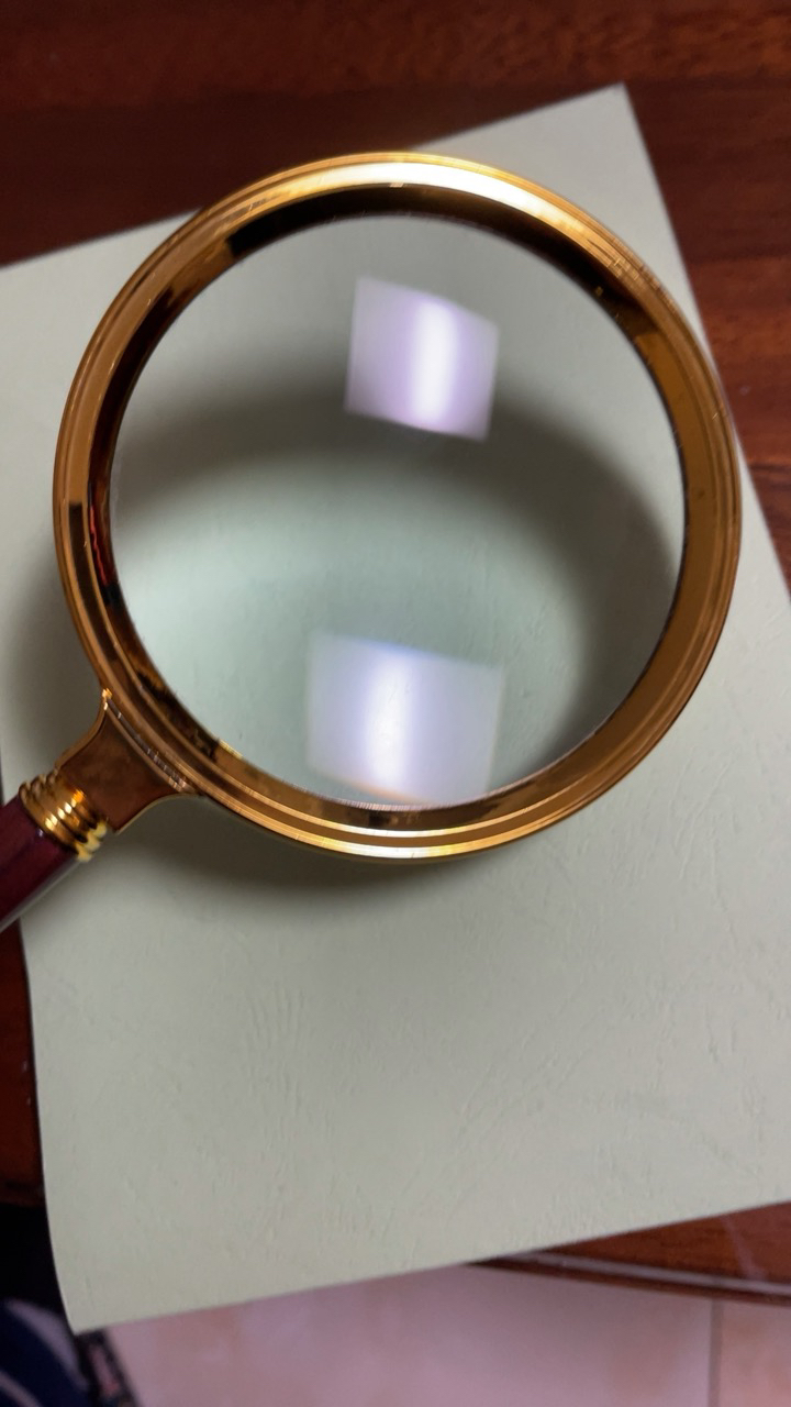 放大镜 10倍放大镜 清晰阅读放大镜90mm 便携式手持式放大镜 木手柄