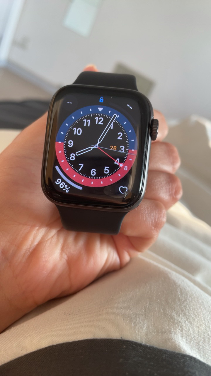 (apple) 苹果watch se 智能手表 gps款 44毫米深空灰色铝金属表壳