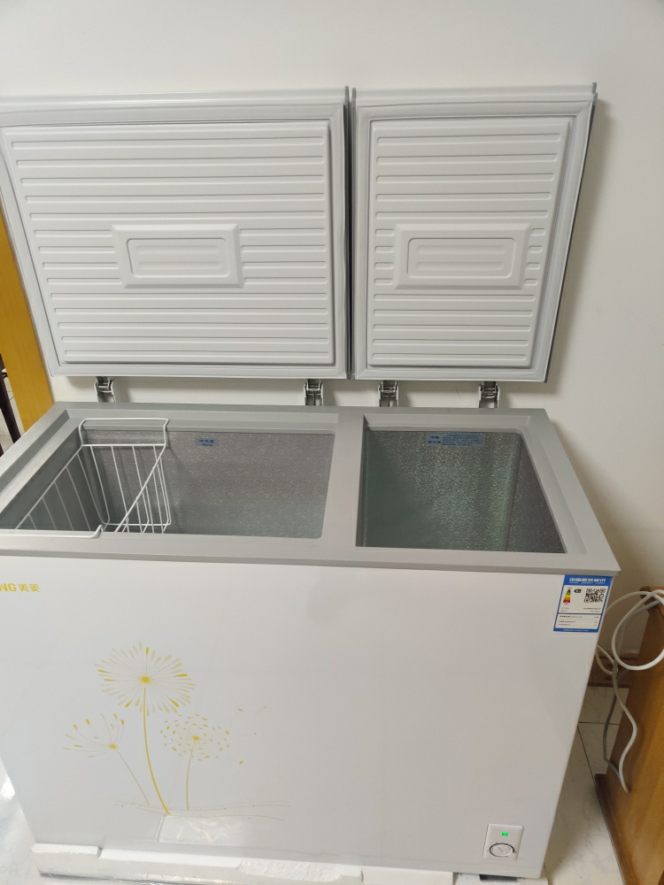 美菱冷柜(meiling) bcd-220dt 220升 双温冰柜 商用卧式冷柜 家用保鲜