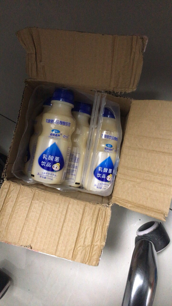 乳酸菌风味饮品 佰味葫芦乳酸菌340ml*6瓶早餐酸奶儿童牛奶饮料【3-5