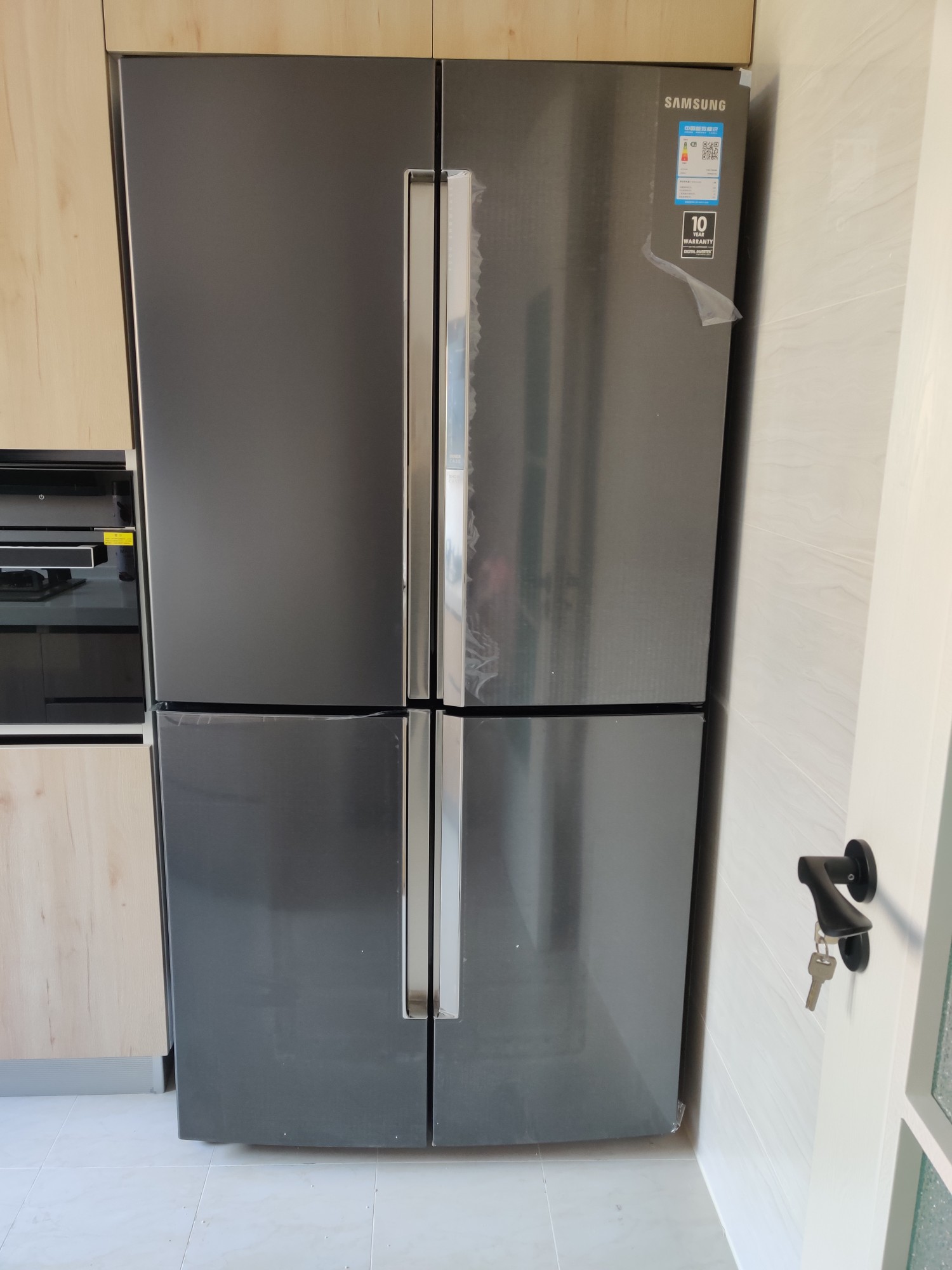 rf65m9371m1/sc 654l 风冷智能三循环大容量四门多门蝶门冰箱 沉香黑