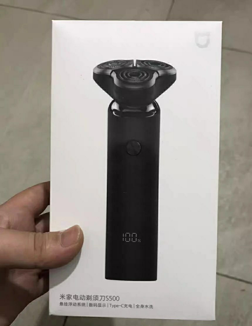 小米 米家电动剃须刀s500 刮胡刀胡须刀 360°浮动三刀头 双层刀片