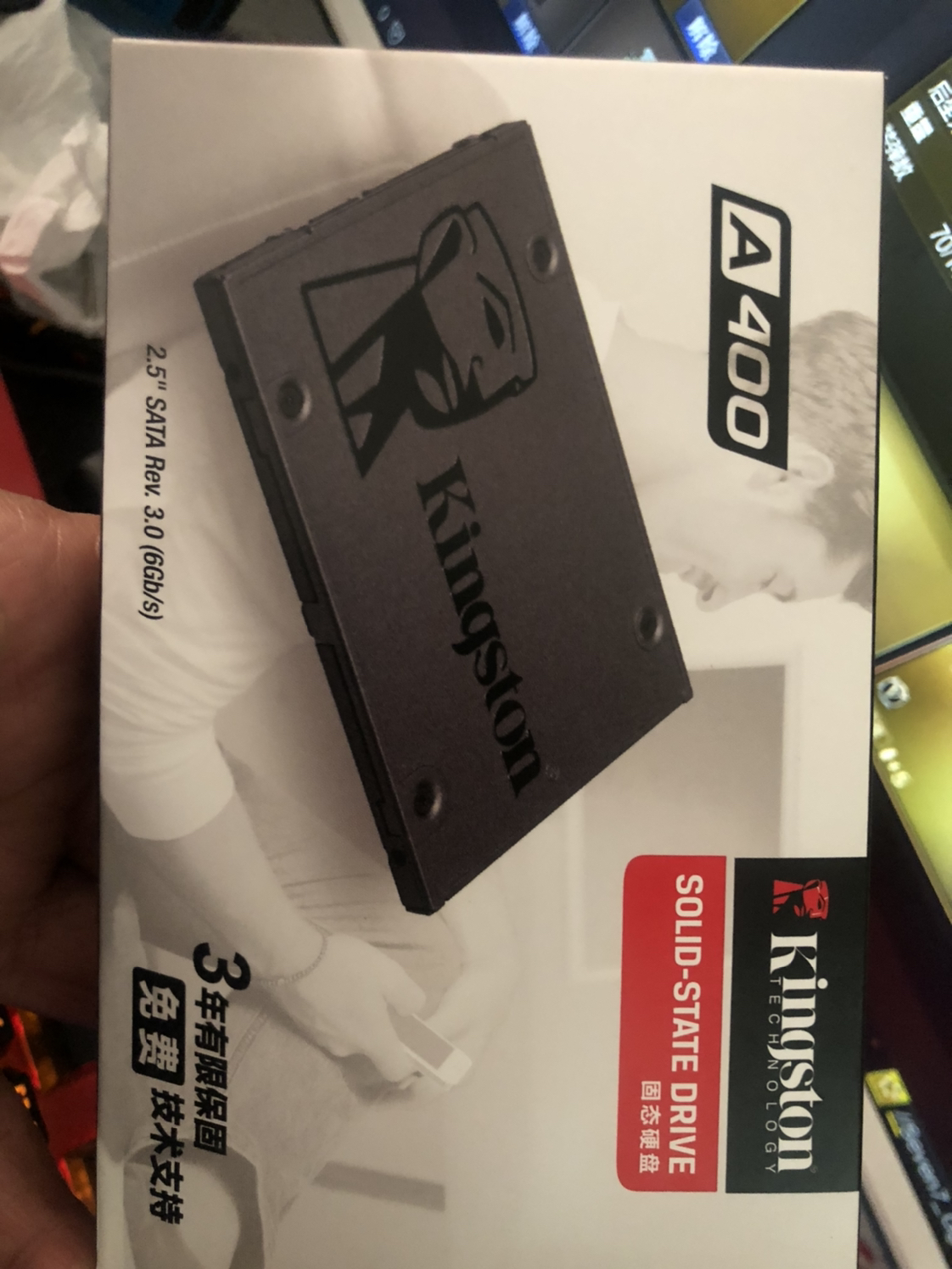 金士顿(kingston)a400系列 480g sata3台式机 笔记本 固态硬盘晒单图