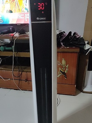 格力(GREE)取暖器暖风机 NTFG-X6021B 家用2100W/电暖器速热立式/电暖风 智能WIFI遥控/客厅卧室晒单图