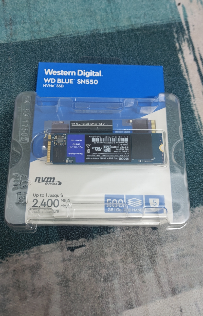 2接口(nvme协议)wd blue sn550晒单图