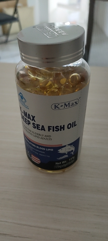 k-max 康麥斯美國原裝進口omega-3深海魚油軟膠囊100粒 成人中老年