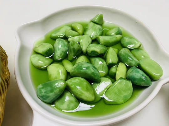 腊八蒜绿蒜腊八蒜头下饭菜新鲜翡翠腊八蒜翠翡鲜新头蒜 无糖 500克*1