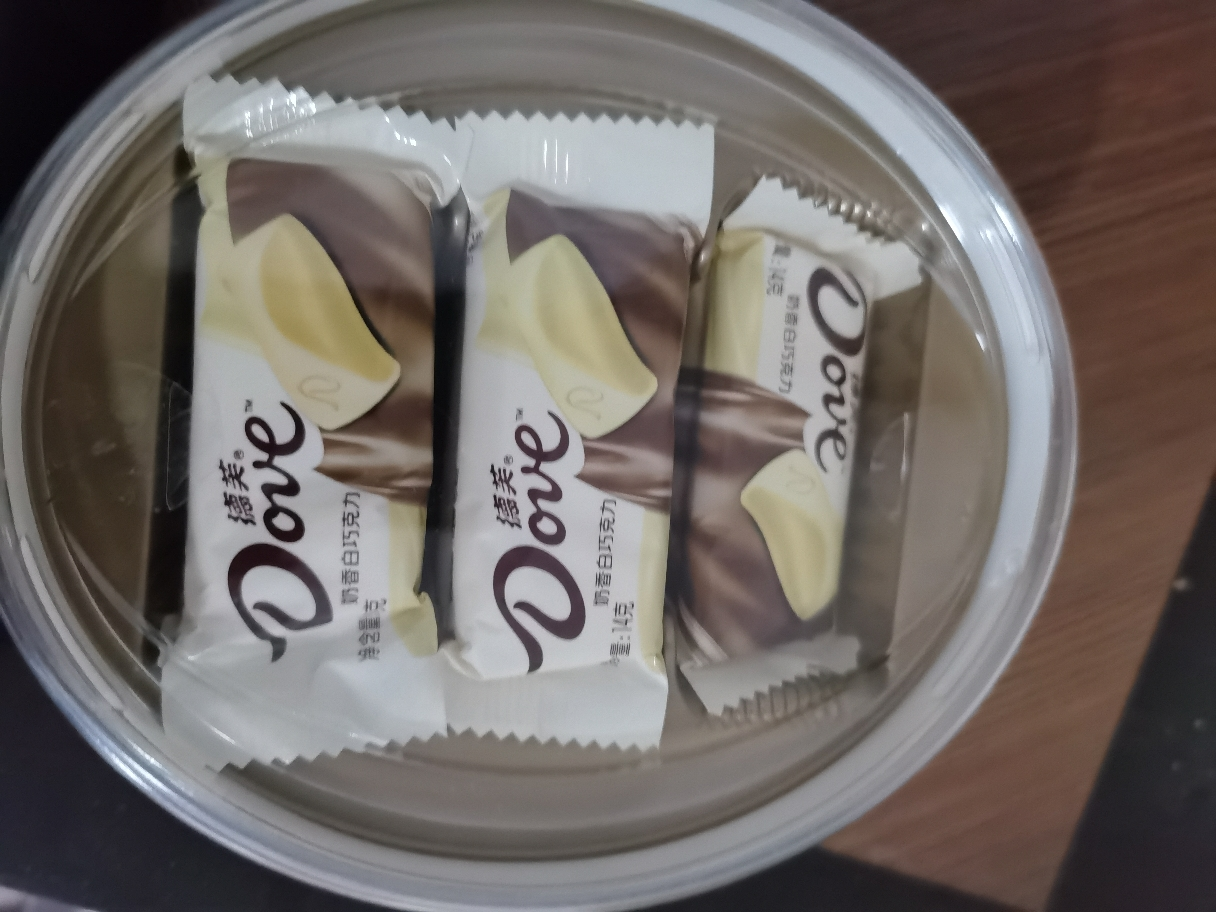 德芙 巧克力 奶香白巧克力 碗装252g晒单图