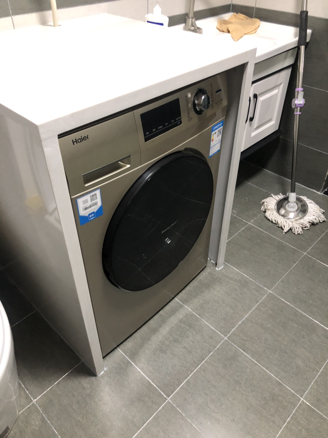 海尔(haier)g100108hb12g全自动滚筒洗衣机带烘干空气洗家用变频10kg