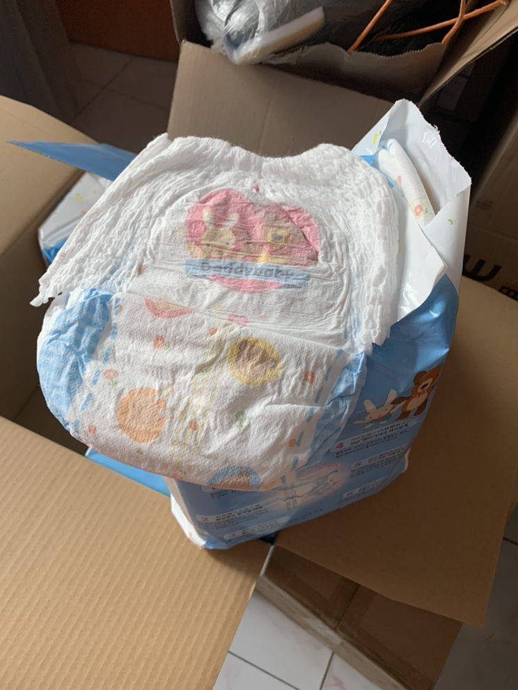 爹地宝贝(daddy baby)酷动bb裤 婴儿拉拉裤/尿不湿 大码l84片(10kg-1