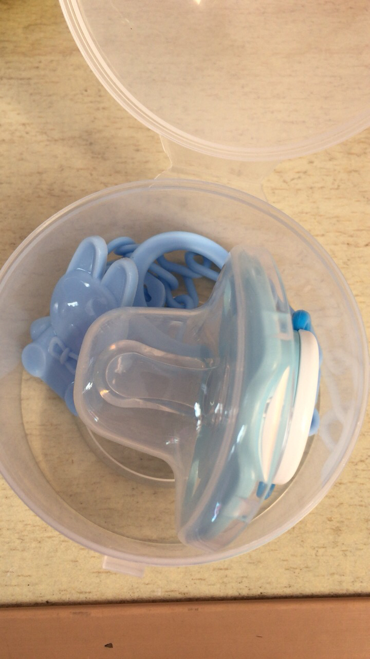 贝亲安抚奶嘴 新生儿宝宝婴儿安抚奶嘴安慰带盖安睡型(米奇海军s号 0