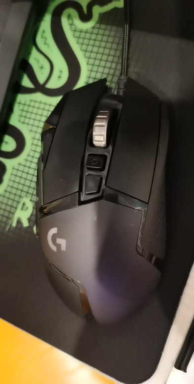 羅技g(logitech)g502 hero主宰者有線電競遊戲吃雞鼠標加重模塊臺式機