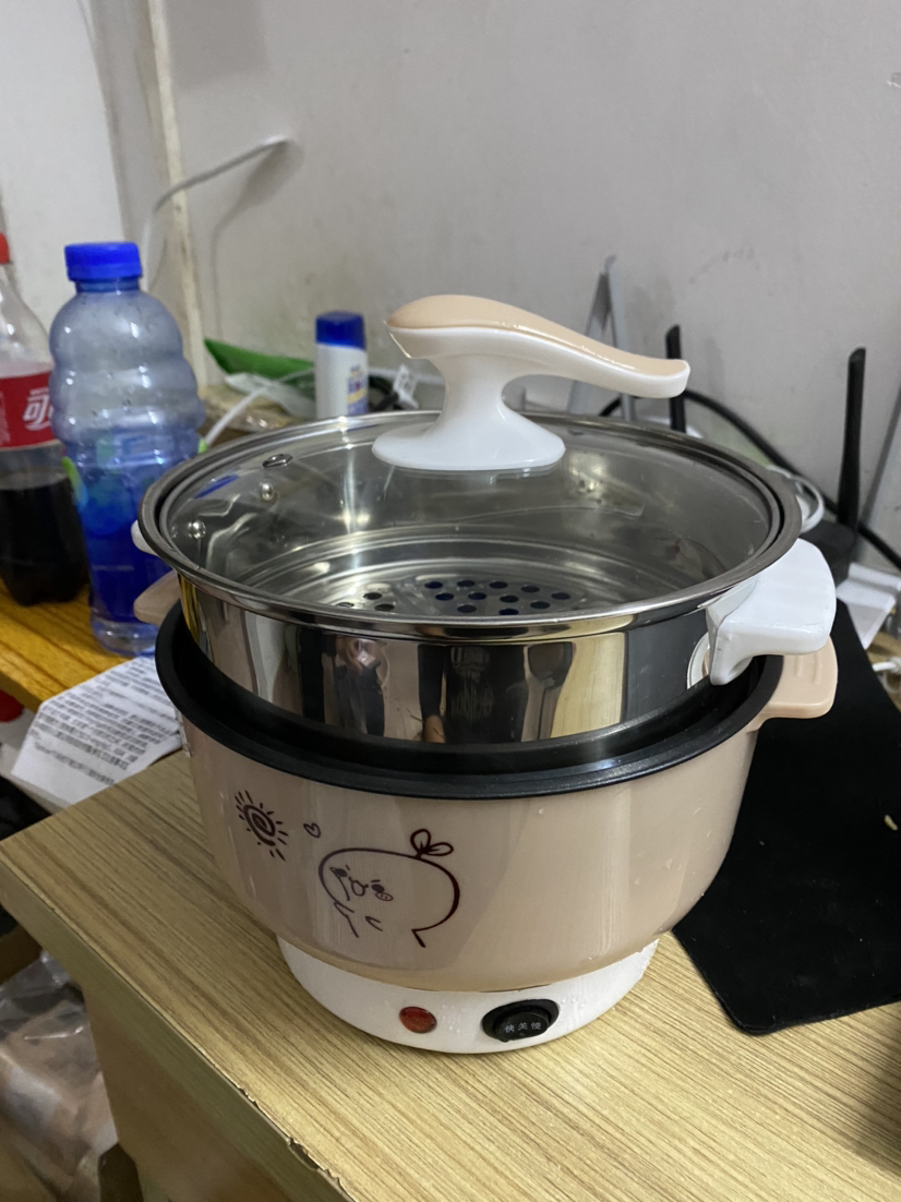 电炒菜炒锅一体宿舍学生多功能家用单人电热小火锅妖怪小型电煮锅煮面