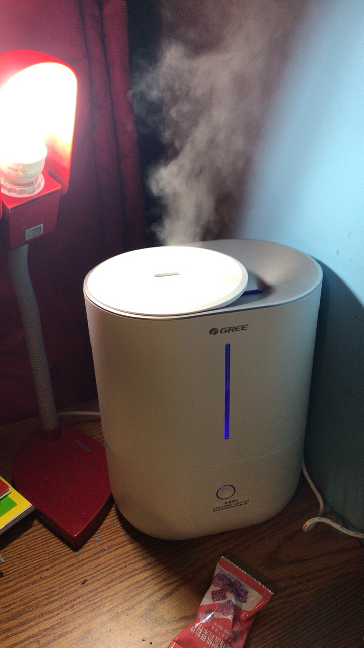 格力(GREE)加湿器SC-40X65智能恒湿 4L大容量 轻音加湿 上加水 办公室家用卧室带香薰盒晒单图