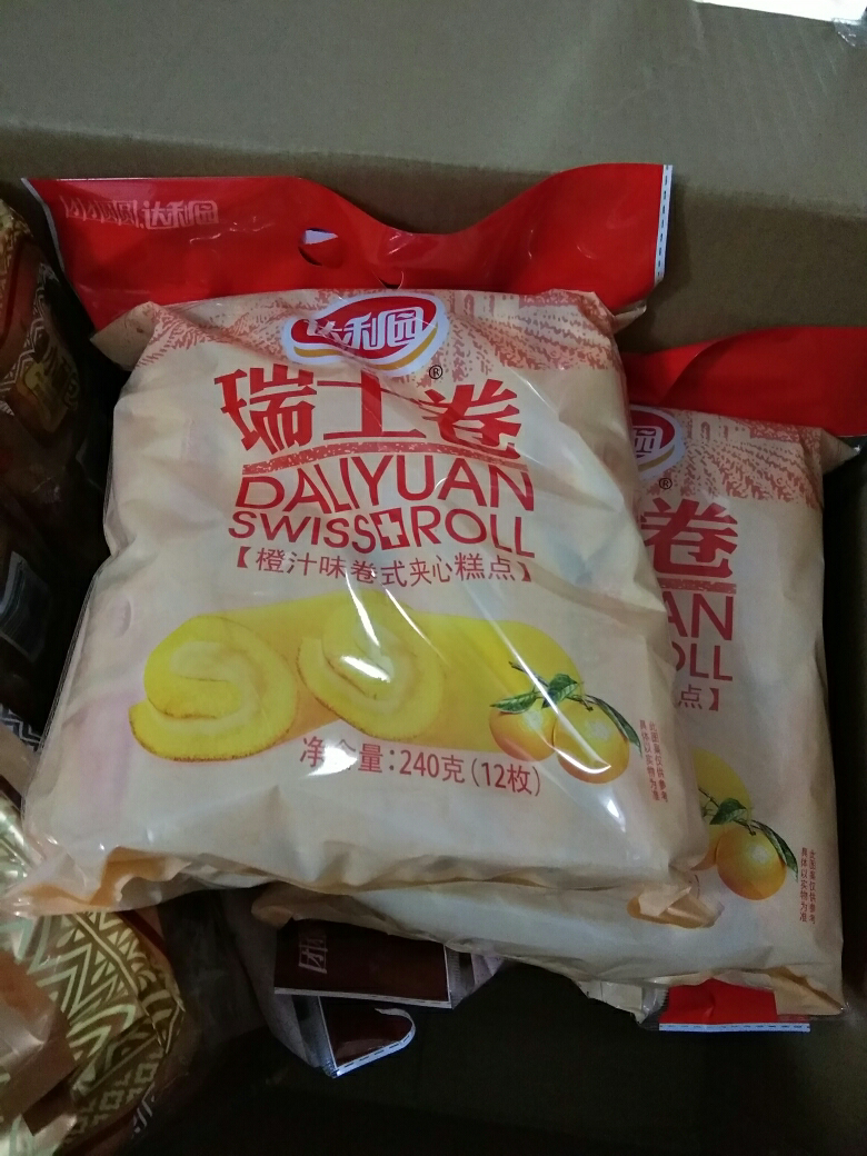 达利园 瑞士卷橙汁味240g 营造早餐口袋零食蛋糕晒单图