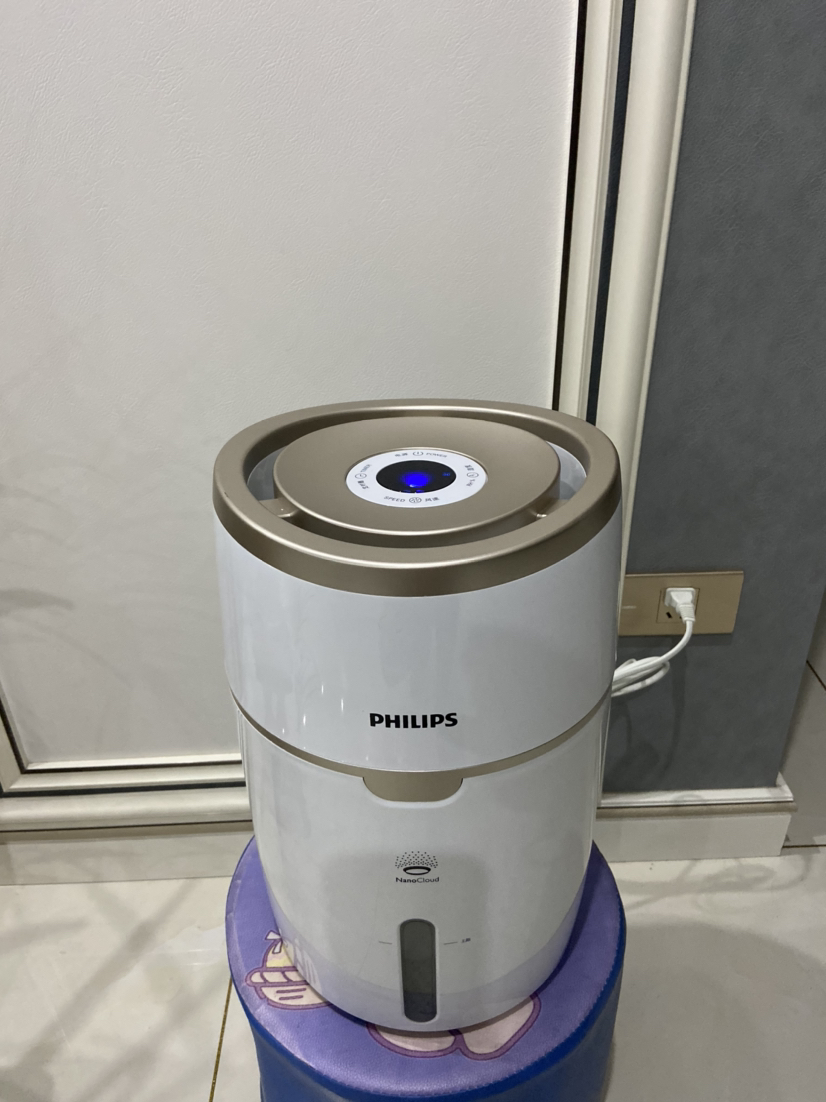 飞利浦(philips)空气加湿器 上加水 自动湿度设置 纳米无雾恒湿 卧室