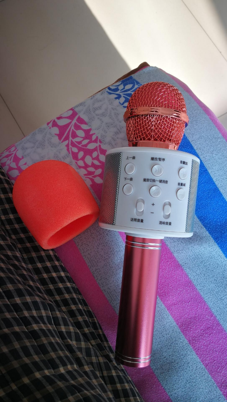启融手机麦克风 手机唱歌全民k歌神器通用话筒家用音响一体无线蓝牙