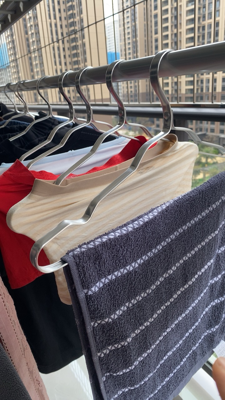 太太乐晾衣架铝合金衣架(10个)晒单图