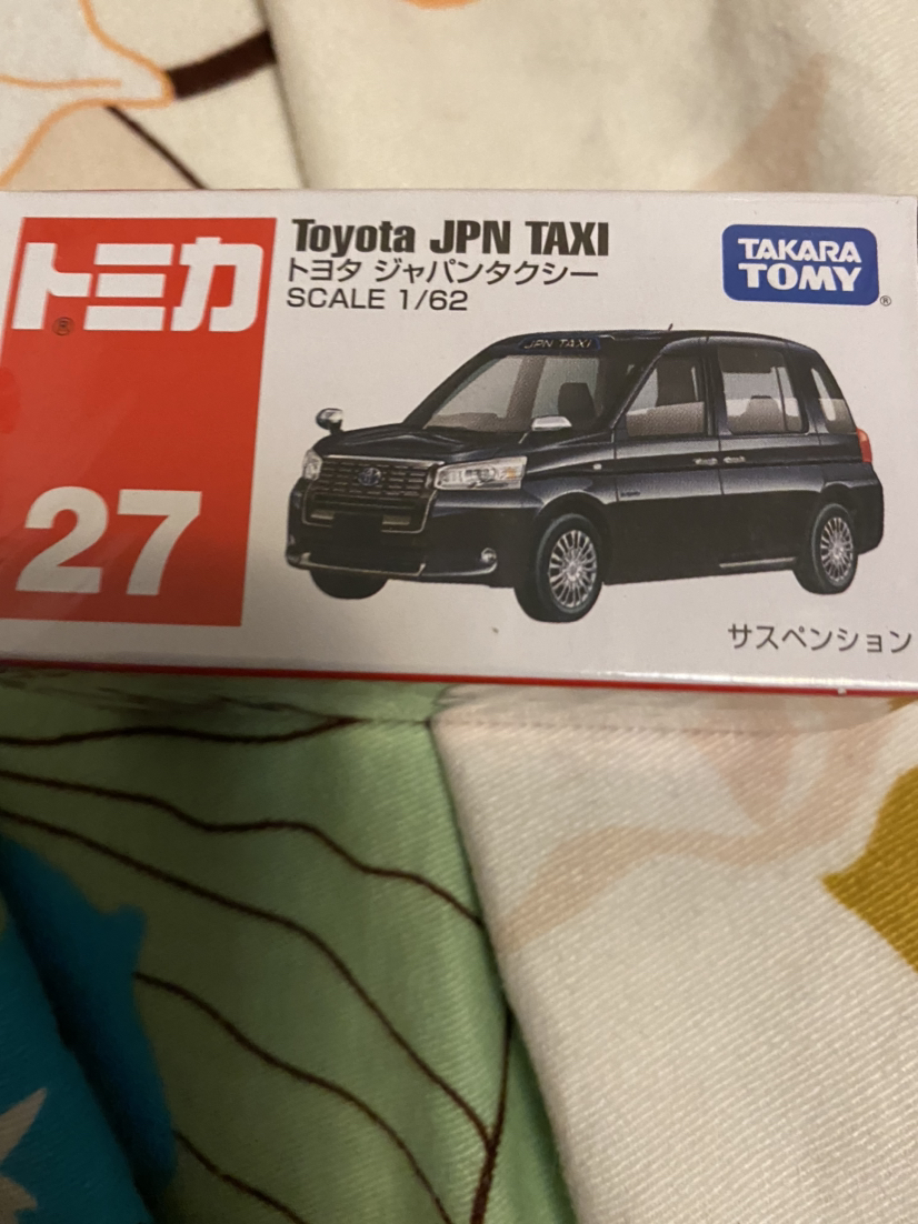 tomy多美卡仿真合金小汽车模型玩具27号丰田taxi日本出租车102496晒单