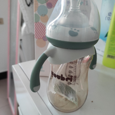 优贝youbei 双把手宽口径ppsu婴儿奶瓶带手柄宝宝奶瓶防胀气呛奶稚嫩