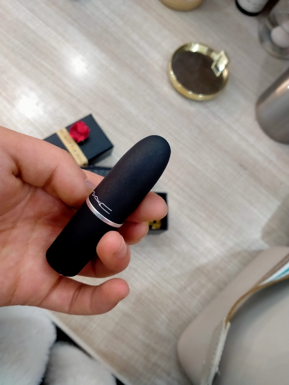 mac魅可新色磨砂口红唇膏316#devoted to chili 泫雅色 持久显色 原装