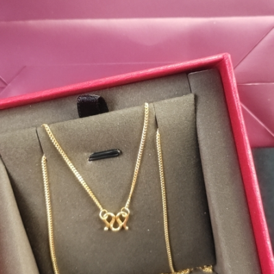 周大生(chowtaiseng)黄金吊坠/项链 周大生黄金项链女足金侧身金链子