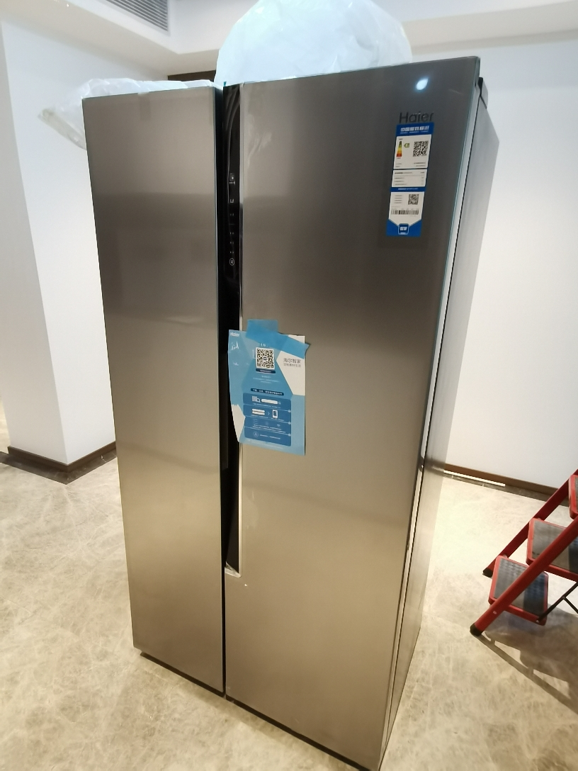 haier/海尔535升冰箱 纤薄机身 变频风冷无霜家用双开门对开门节能