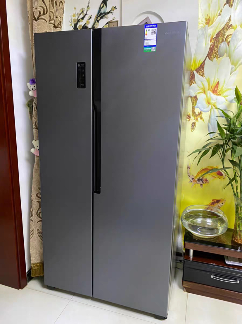 风冷无霜 干湿分储 家用电冰箱 对开门 冰箱智能物联净味 银河灰2021