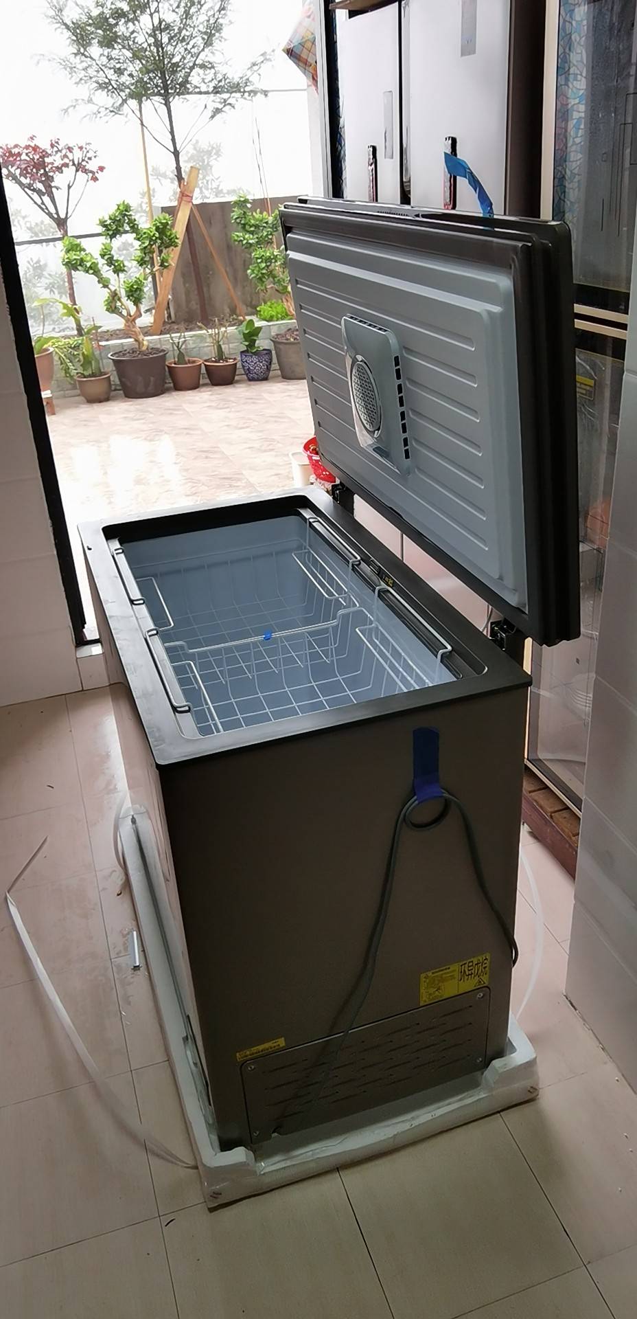 海尔(haier) 卧式家用小冰柜200升单温冷藏冷冻冷柜深冷速冻零下40度