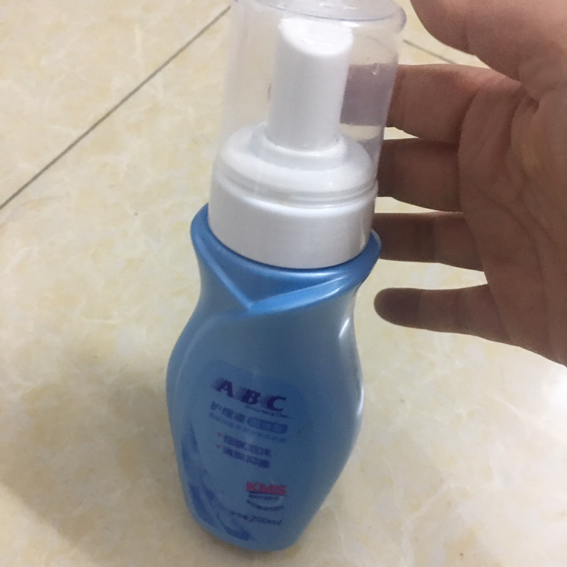 abc卫生护理液 女性私处洗液弱酸性泡沫型(kms护理配方)200ml*2瓶晒单