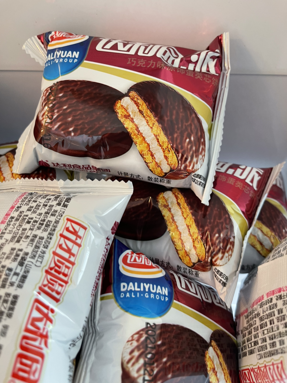 达利园巧克力派1000g派注心蛋糕零食早餐小面包晒单图