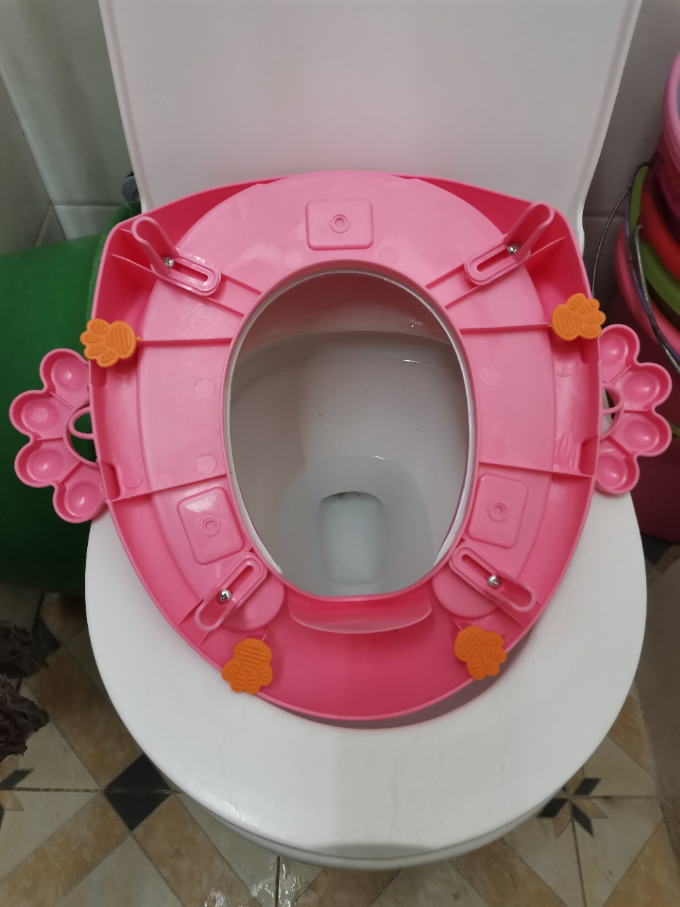 儿童坐便器马桶垫幼儿男女宝宝手扶式马桶坐便圈婴儿智扣坐便凳加大