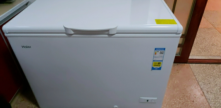 haier/海尔 318升卧式大冰柜家用商用冷柜冷冻柜 一级能效 大容量冷藏