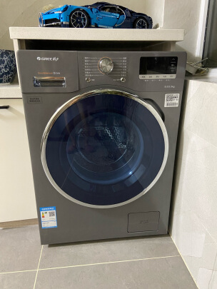 格力(gree)滚筒洗衣机xqg58-dwb1401ab1 银灰色 8公斤 变频 1级能效