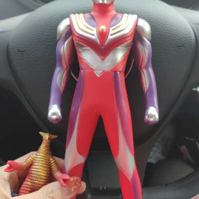 大号奥特曼玩具软胶人偶泽塔捷德怪兽儿童银河超人迪迦赛罗套装男