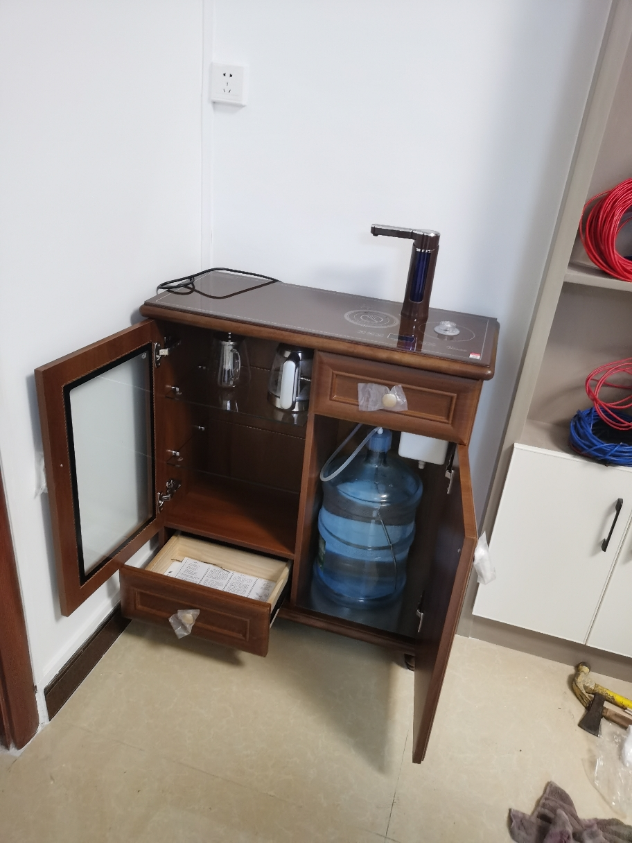 金杞 实木全自动上水茶吧机饮水机制冷制热冰温热三用电子茶炉智能
