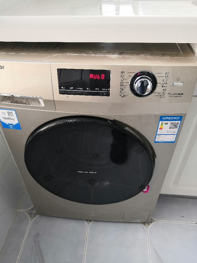 haier海尔洗衣机 滚筒烘干洗衣一体机微空气洗变频家用10公斤大容量筒