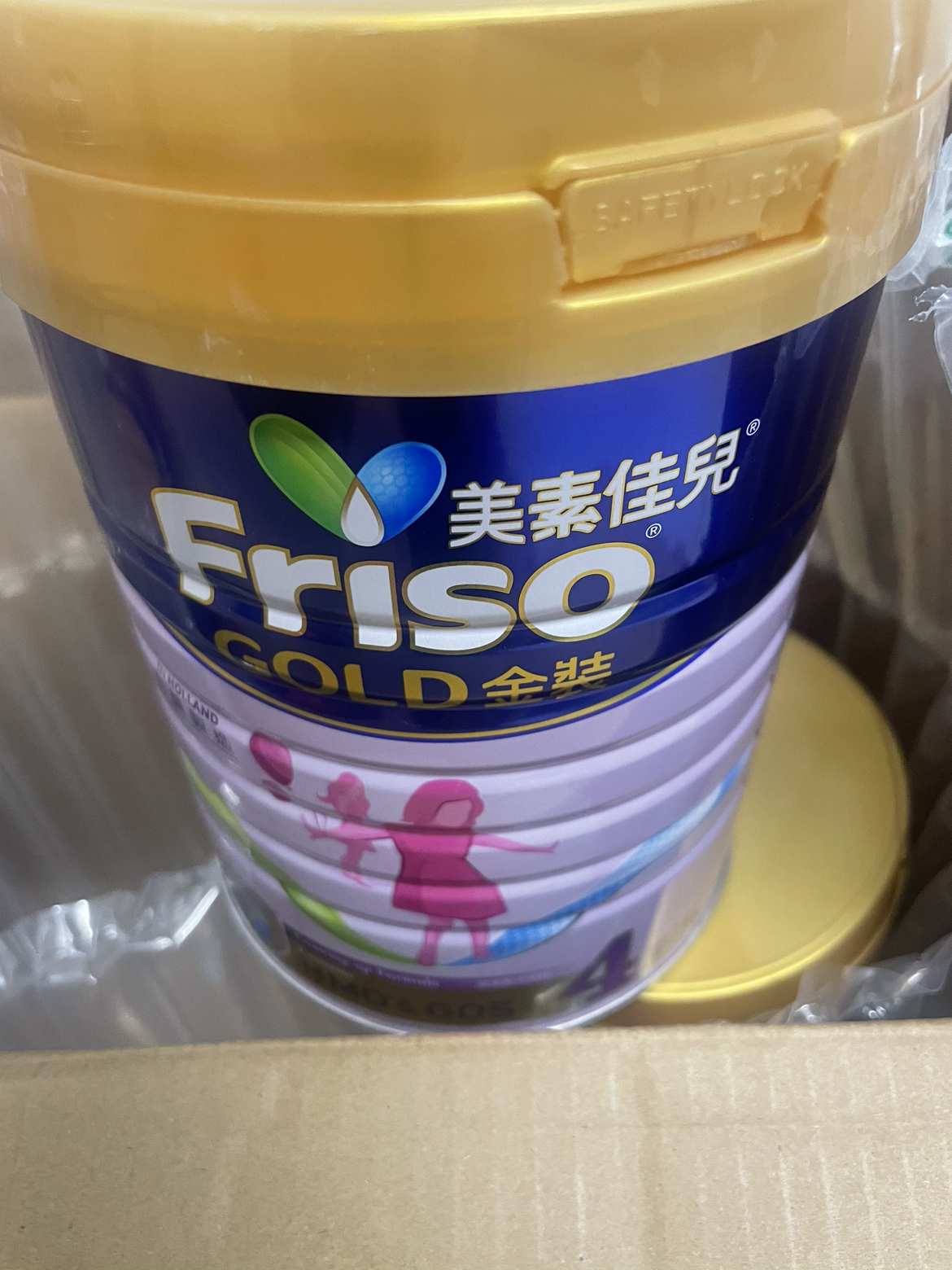 friso 港版美素佳兒 荷蘭原裝進口 金裝 嬰兒配方奶粉4段(3歲以上)