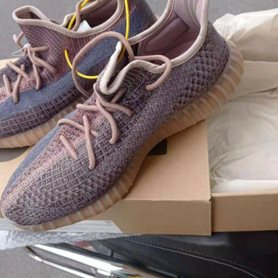 adidas阿迪达斯新款椰子 yeezy350 v2 boost "蓝棕"褪色椰子鞋 h02795