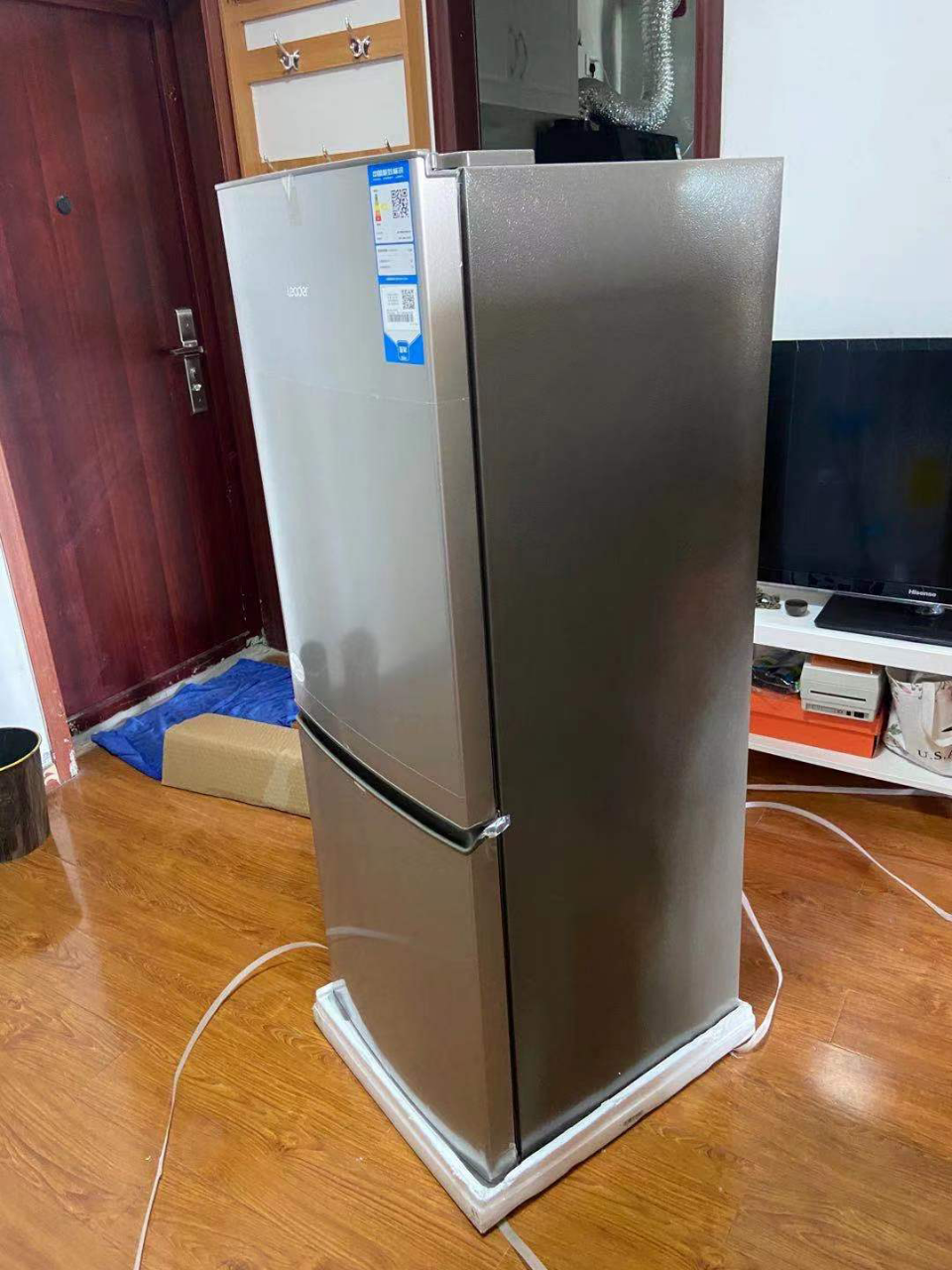 统帅(leader)海尔出品 180升 双门冰箱 节能低音 简约不占地 家用
