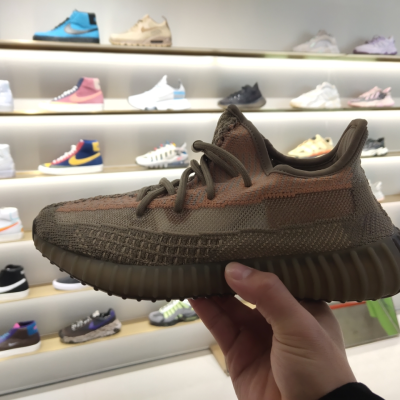 adidas阿迪达斯新款椰子 yeezy350 v2 boost "蓝棕"褪色椰子鞋 h02795