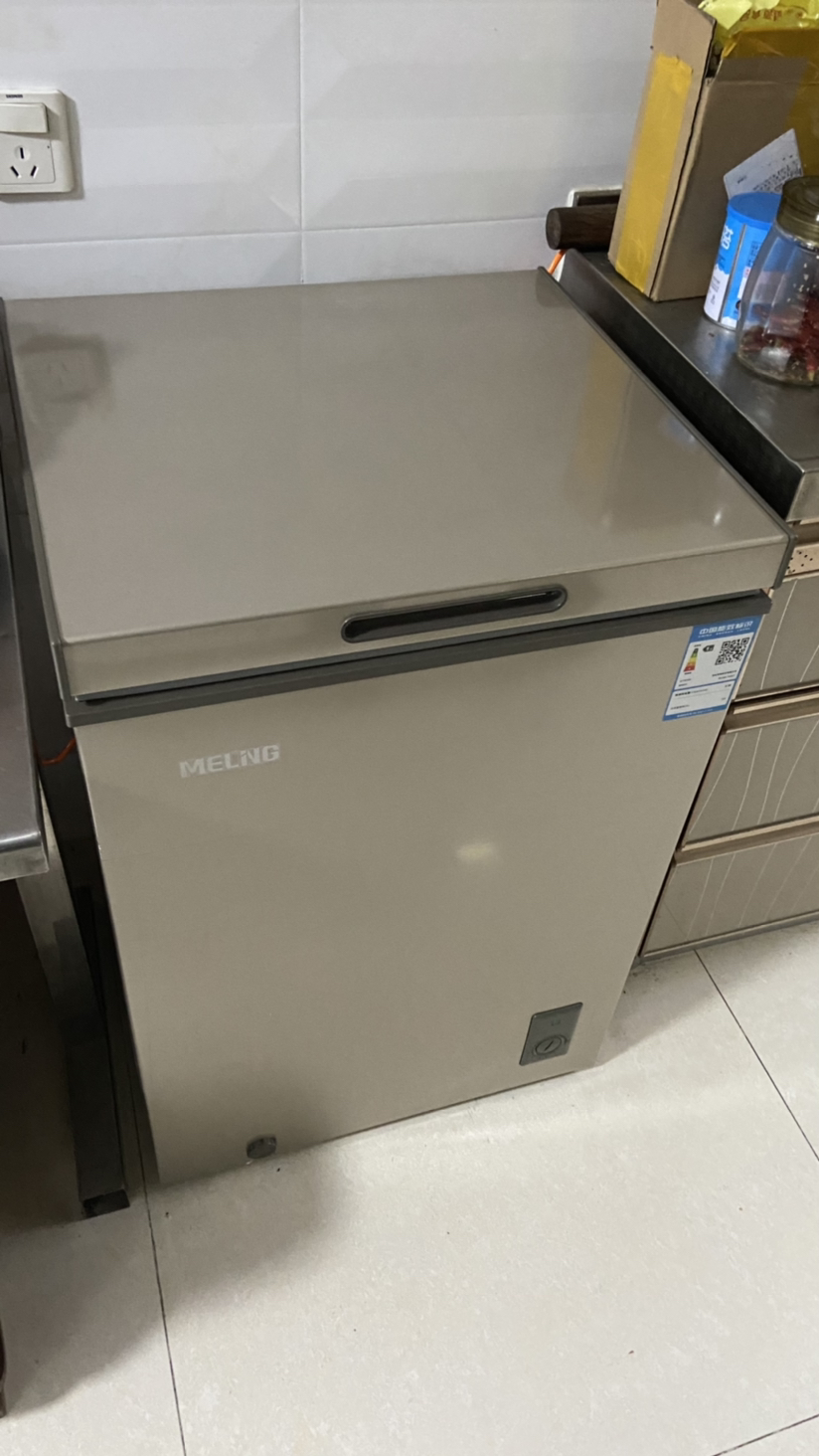 美菱(meling)100升 炫金 一级能效家用商用小冷柜 保鲜冷藏柜 迷你顶