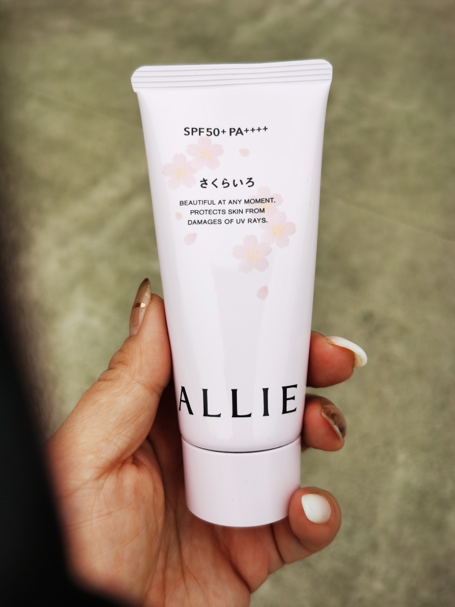 嘉娜宝(kanebo)allie隔离乳防晒霜 清爽不油腻防晒spf50  樱花限定款