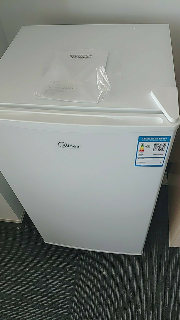 美的(midea)93升单门冰箱小型家用节能环保低音迷你小冰箱酒店办公室